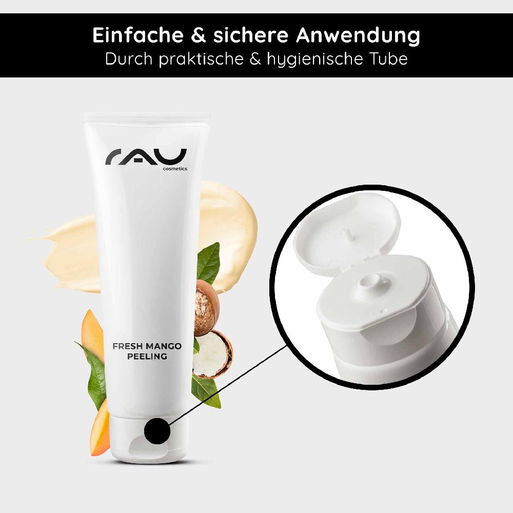 Rau Cosmetics Fresh Mango Peeling 75 ml Enzymepeeling mit Mangoduft für feine Poren Discount Store für neue Produkte