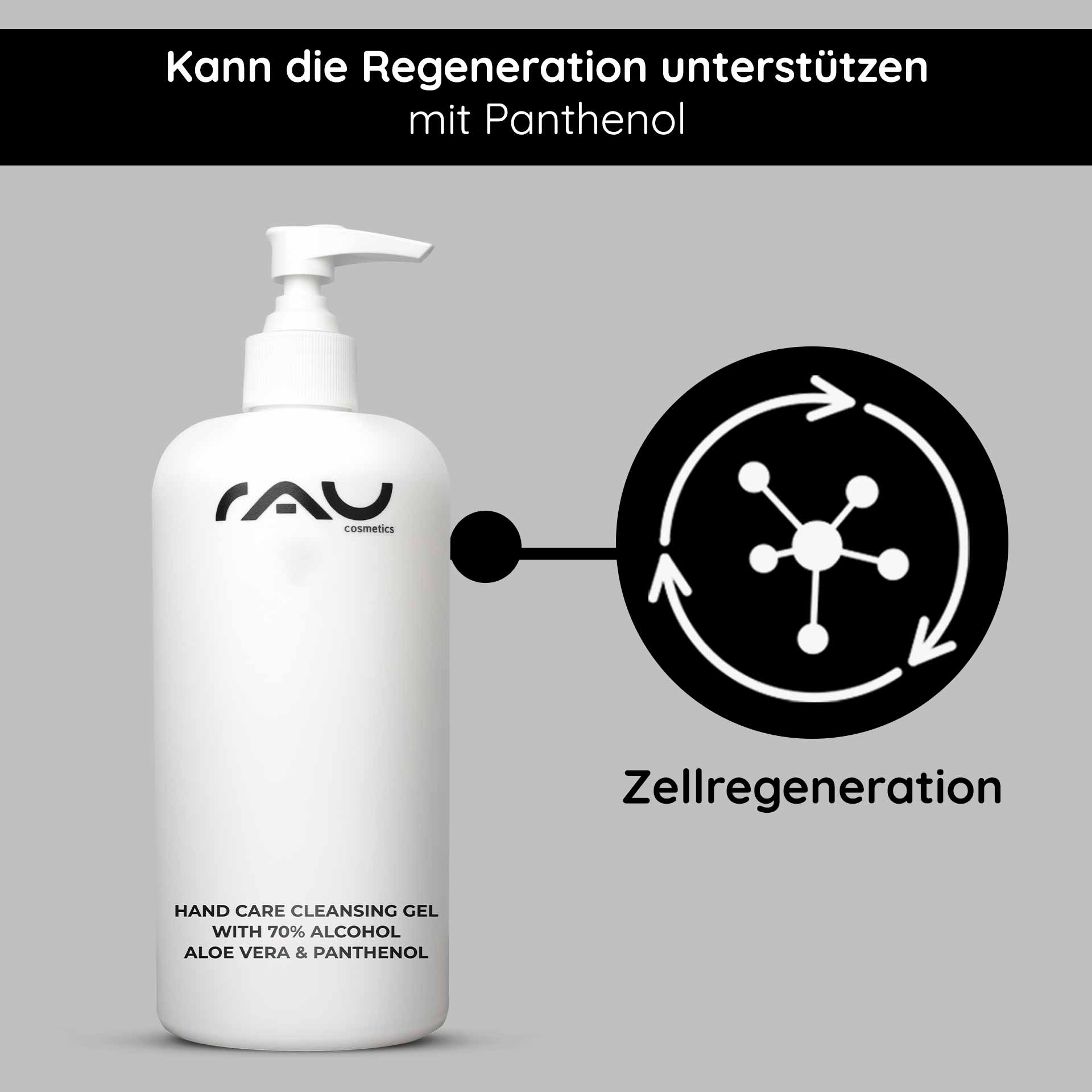 Rau Cosmetics Hand Care Cleansing Gel 500 ml Desinfektion & Pflege Nur noch ein Tag übrig