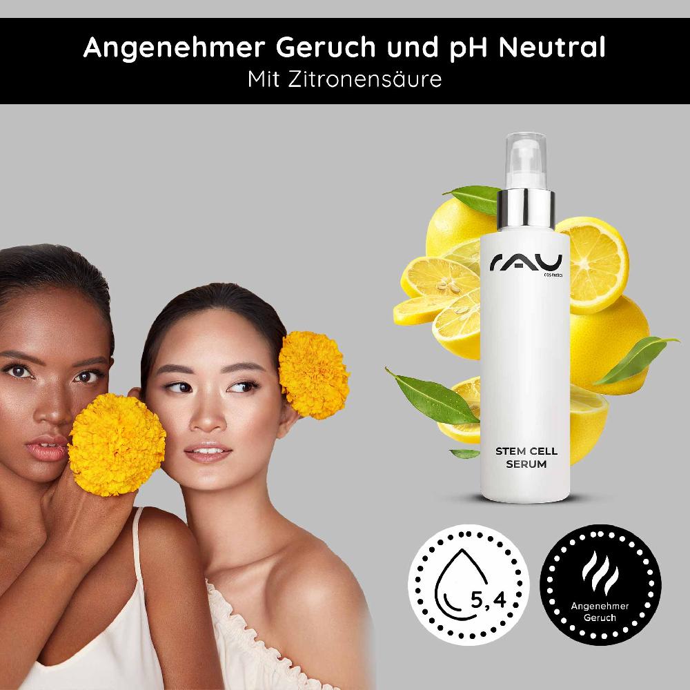 Rau Cosmetics Stem Cell Serum 100 ml Anti-Aging Stammzellen Serum für reife & trockene Haut Super Rabatt