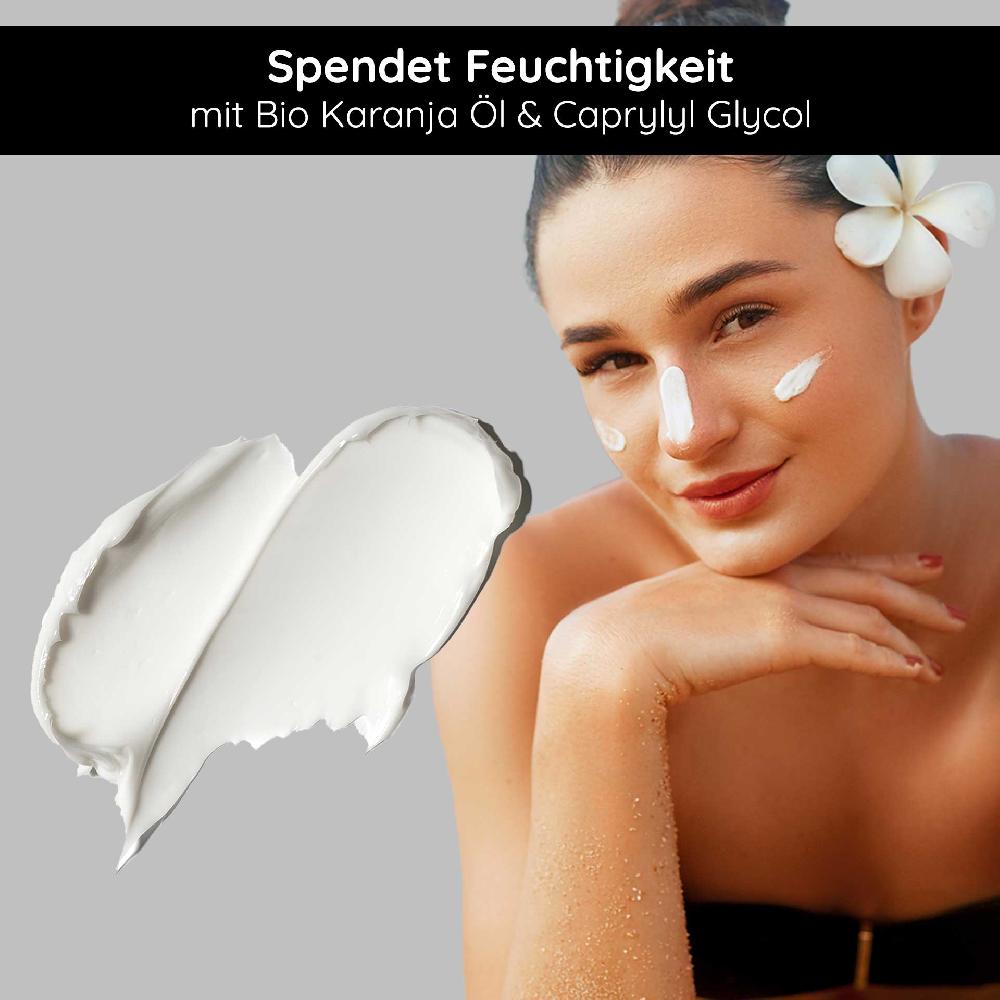 Rau Cosmetics Sunscreen SPF 50 with Bio-Karanja Öl 75 ml - Sonnenschutz Riesige Rabatte