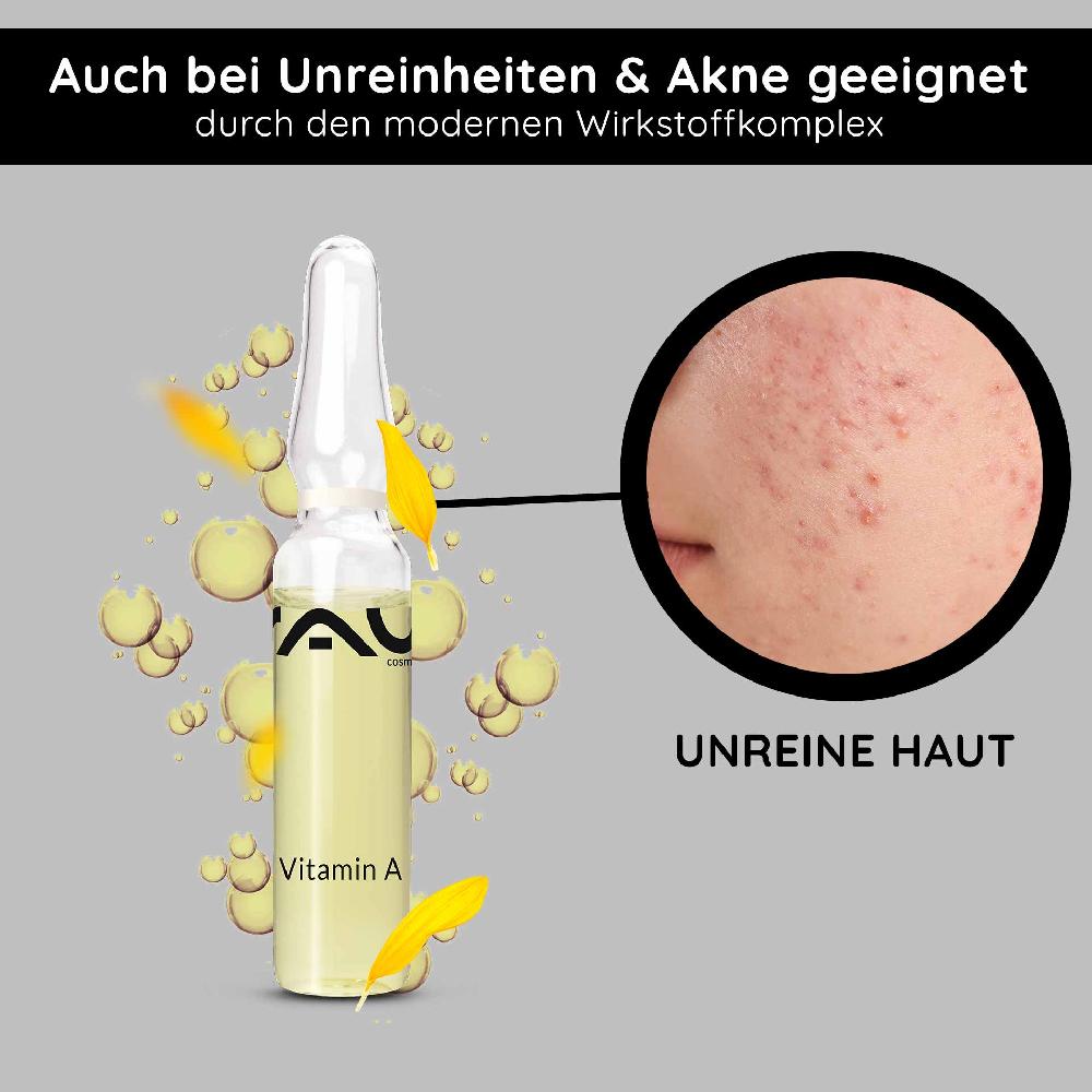 Rau Cosmetics Vitamin A Ampullen 14x2 ml Retinol Serum bei trockener Haut Kostenloser Versand international