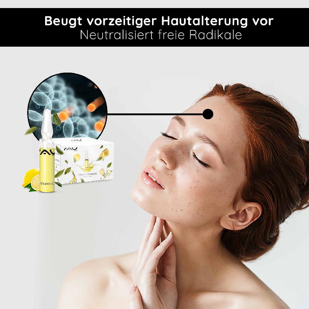 Rau Cosmetics Vitamin C Ampullen 14x2 ml für reife & unreine Haut Begrenzt auf 3 Tage