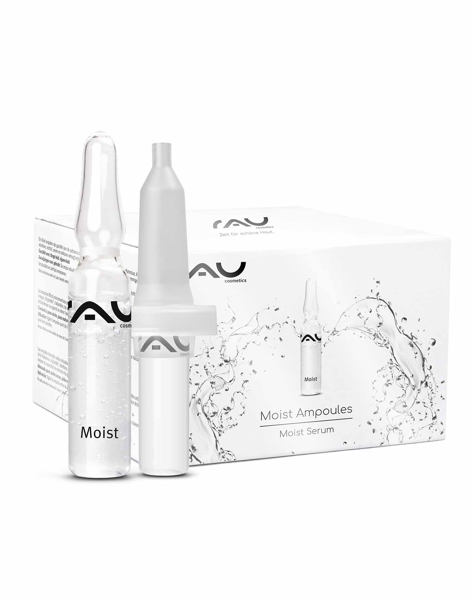 Rau Cosmetics Moist Ampullen 7x2 ml inkl. Applikator Hyaluron Booster zollfrei