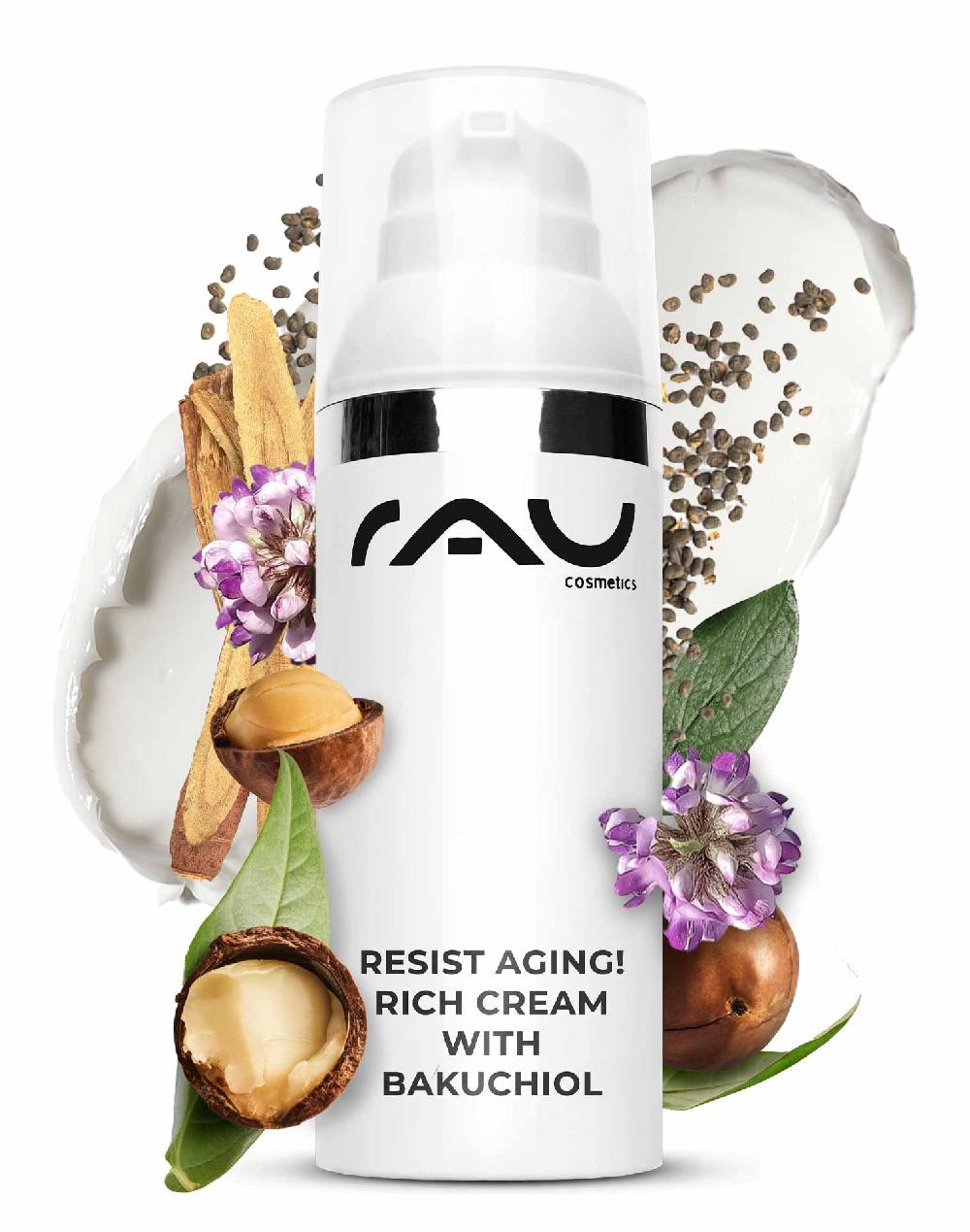 Rau Cosmetics Resist aging Rich Cream with Bakuchiol 50 ml Nachtcreme 2025